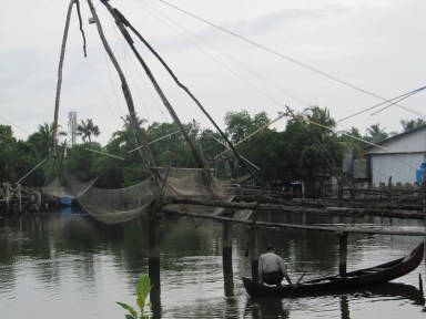 By the Chinese fishing nets