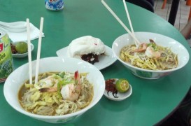 Laksa in Kuching Malaysia