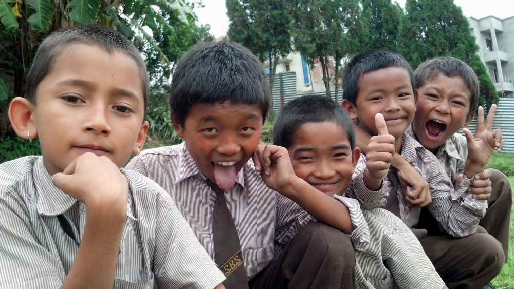 Kids in Kathmandu, Nepal